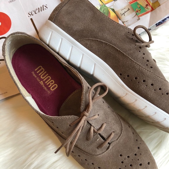 Munro American Taupe Suede Sneakers - Picture 4 of 8